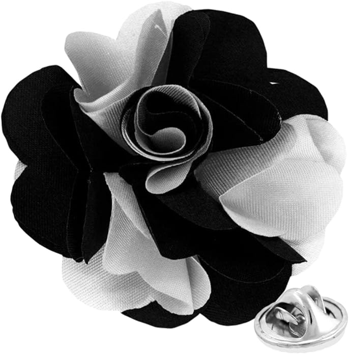 Two-Tone Flower Lapel Pin by Vittorio Vico