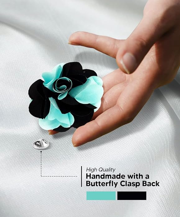 Two-Tone Flower Lapel Pin by Vittorio Vico