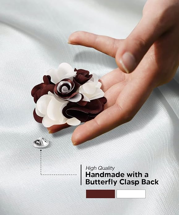 Two-Tone Flower Lapel Pin by Vittorio Vico