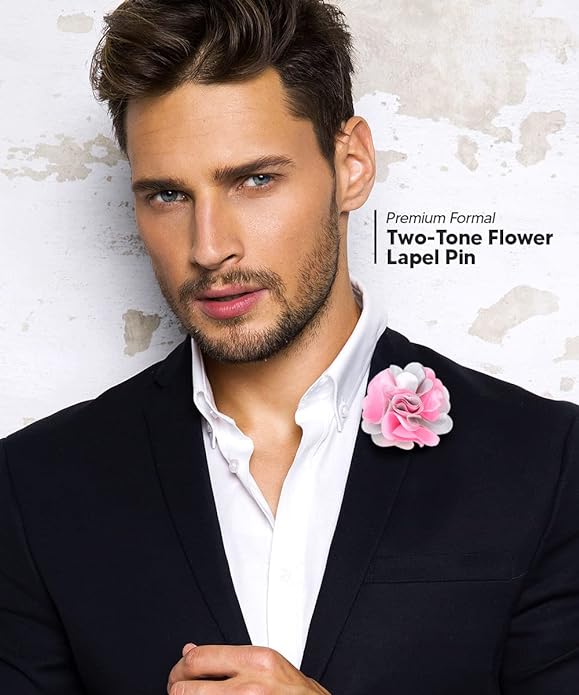 Two-Tone Flower Lapel Pin by Vittorio Vico