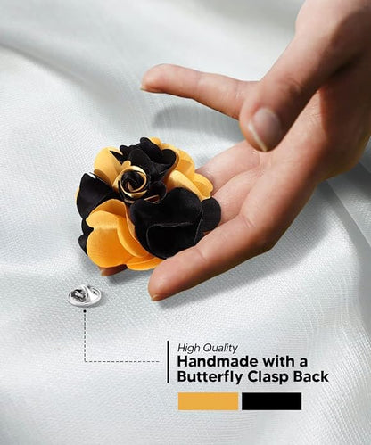 Two-Tone Flower Lapel Pin by Vittorio Vico