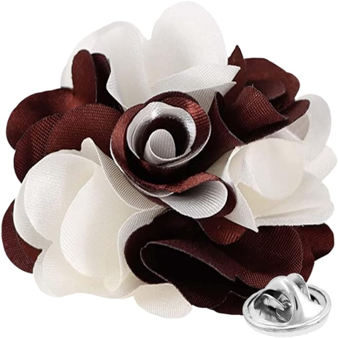 Two-Tone Flower Lapel Pin by Vittorio Vico