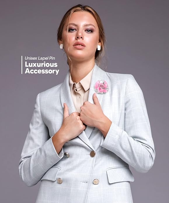 Two-Tone Flower Lapel Pin by Vittorio Vico