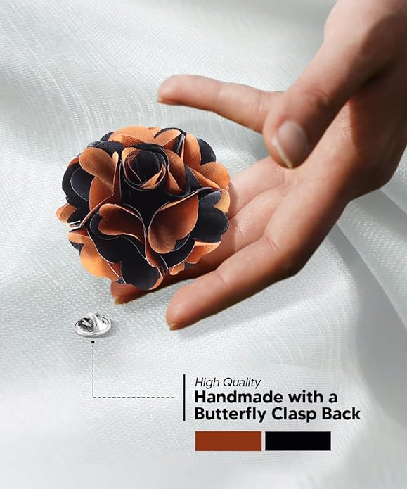 Two-Tone Flower Lapel Pin by Vittorio Vico