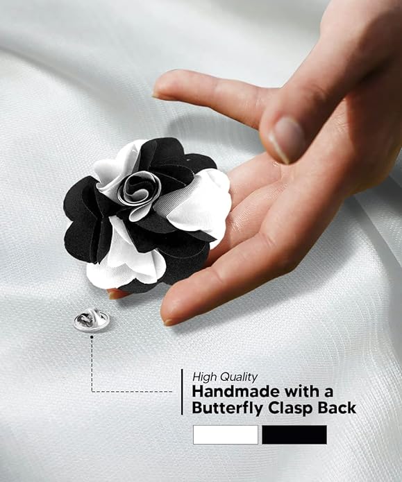 Two-Tone Flower Lapel Pin by Vittorio Vico