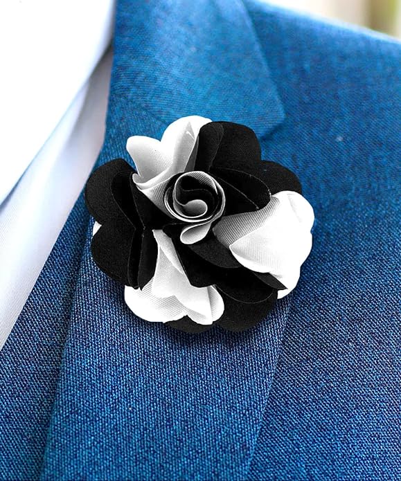 Two-Tone Flower Lapel Pin by Vittorio Vico