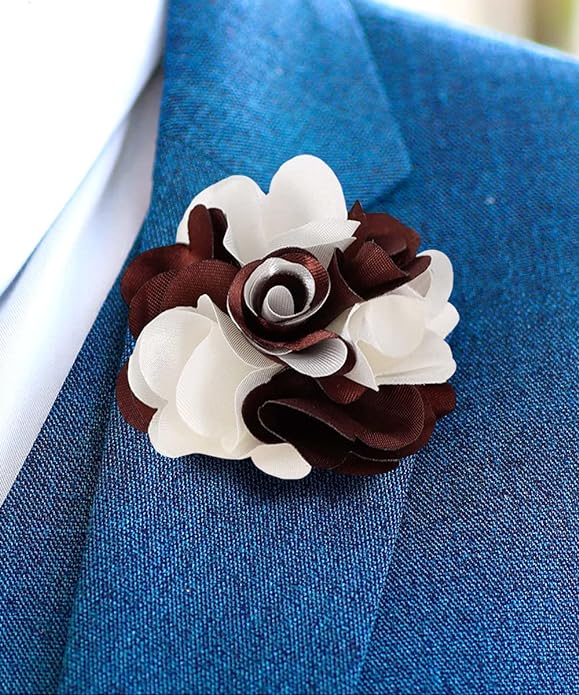 Two-Tone Flower Lapel Pin by Vittorio Vico