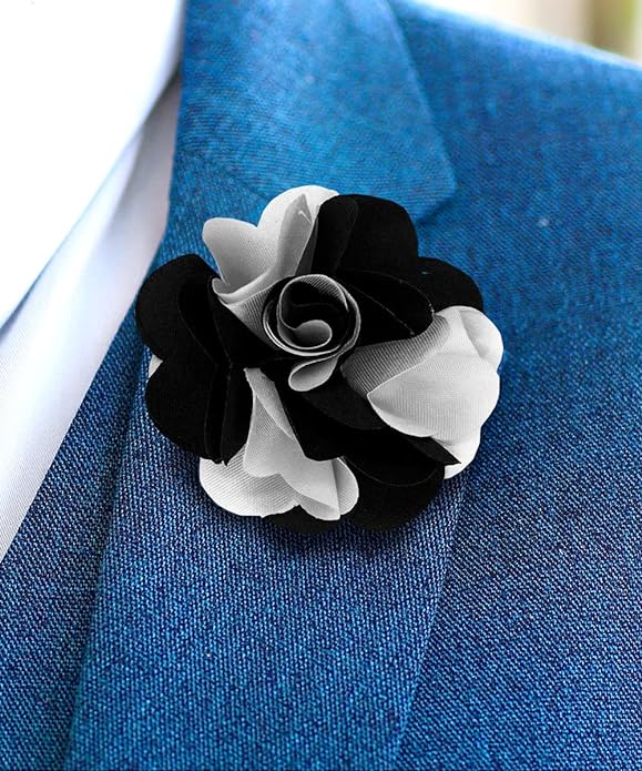 Two-Tone Flower Lapel Pin by Vittorio Vico