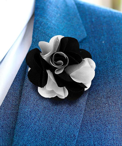 Two-Tone Flower Lapel Pin by Vittorio Vico