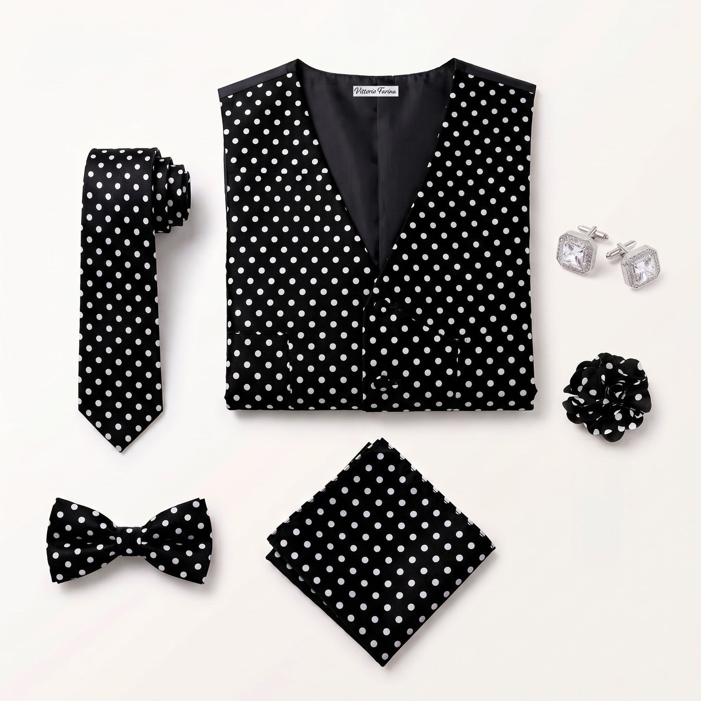 Polka Dot Gentleman Bundle (Black and White Polka Dot)