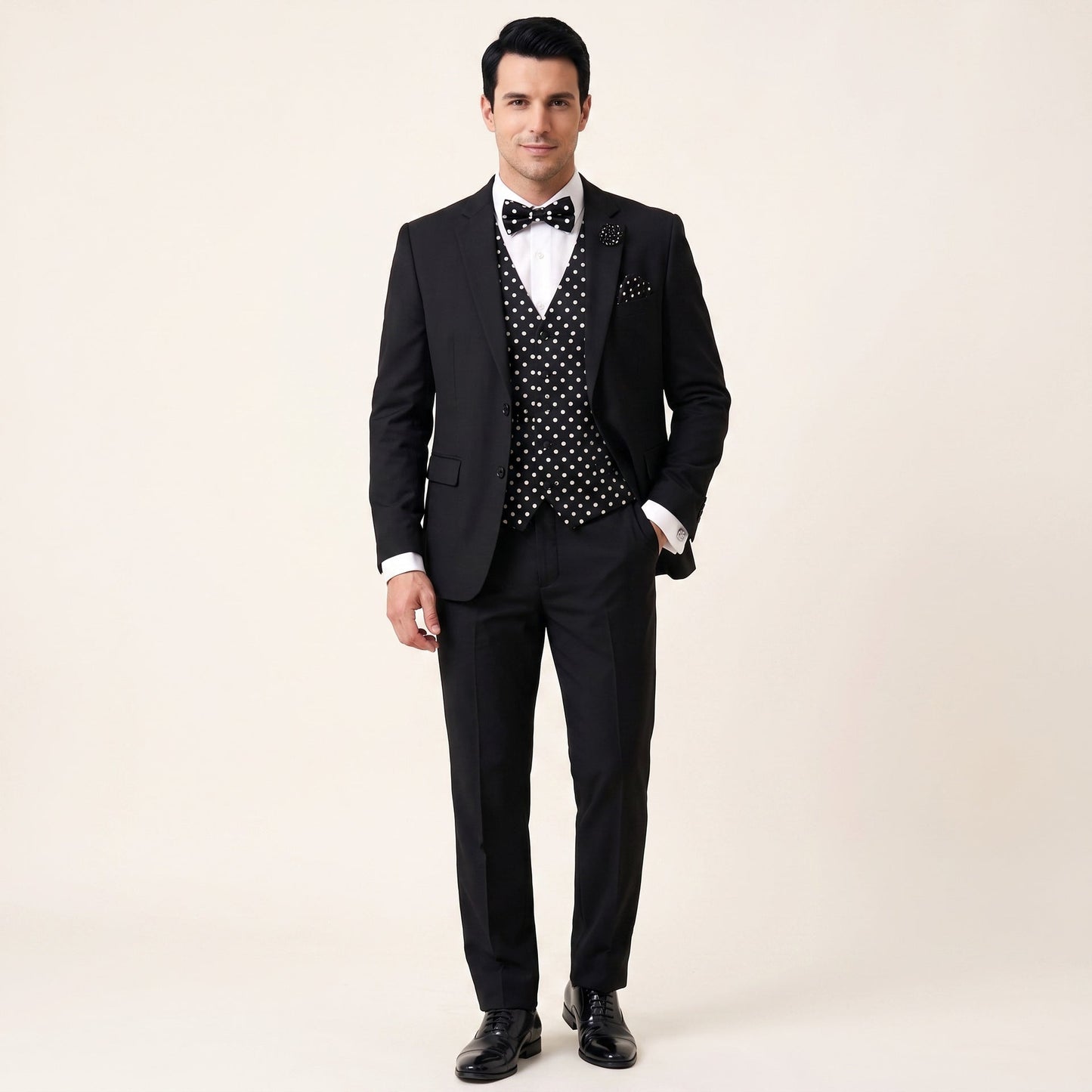 Polka Dot Gentleman Bundle (Black and White Polka Dot)