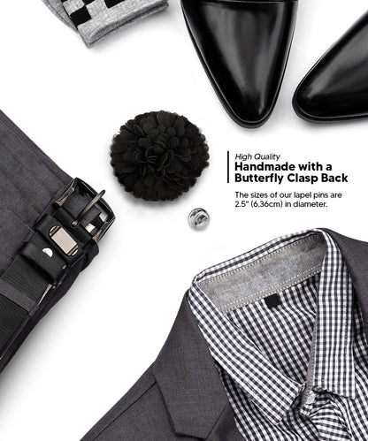 Carnation Flower Lapel Pin by Vittorio Vico