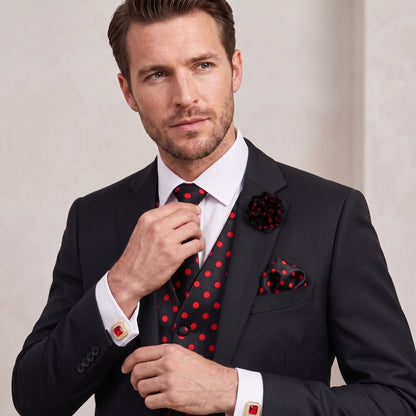 Polka Dot Gentleman Bundle (Black Suit)