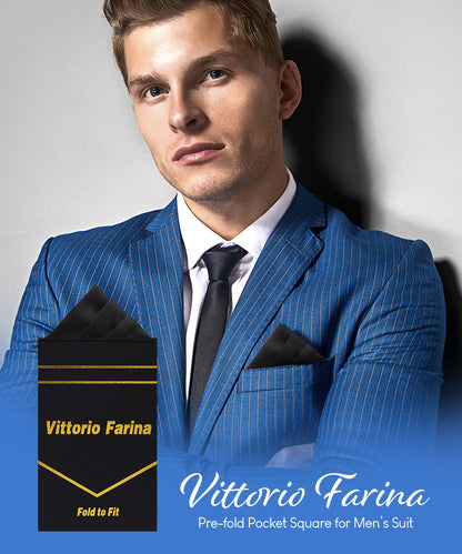 Solid Triangles Pre-Folded Pocket Square by Vittorio Farina