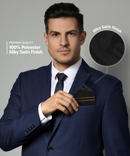 Solid Triangles Pre-Folded Pocket Square by Vittorio Farina