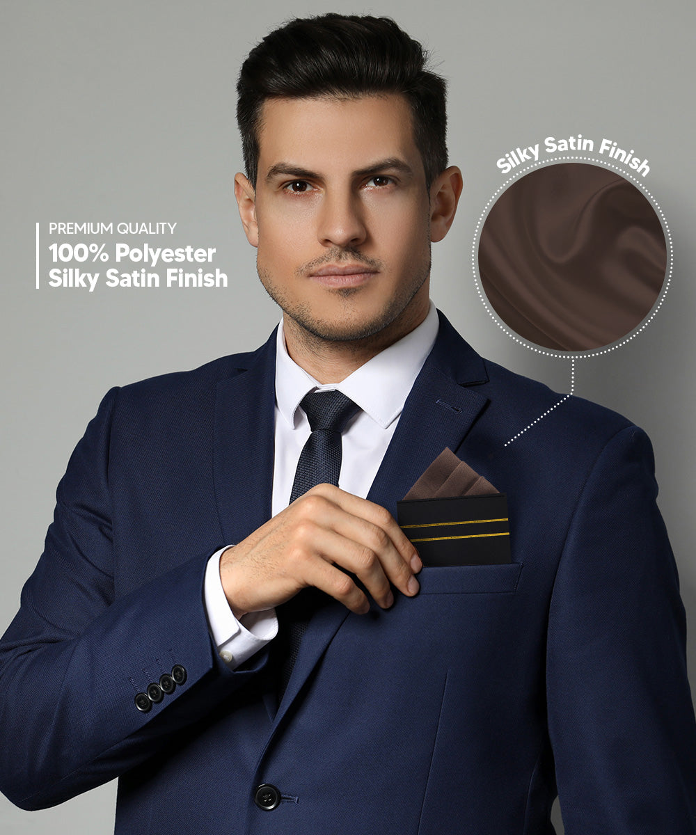 Solid Triangles Pre-Folded Pocket Square by Vittorio Farina