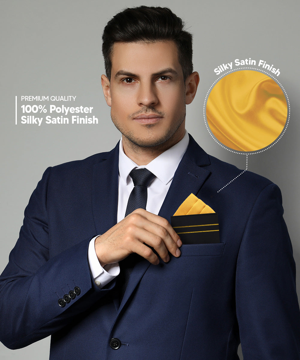 Solid Triangles Pre-Folded Pocket Square by Vittorio Farina