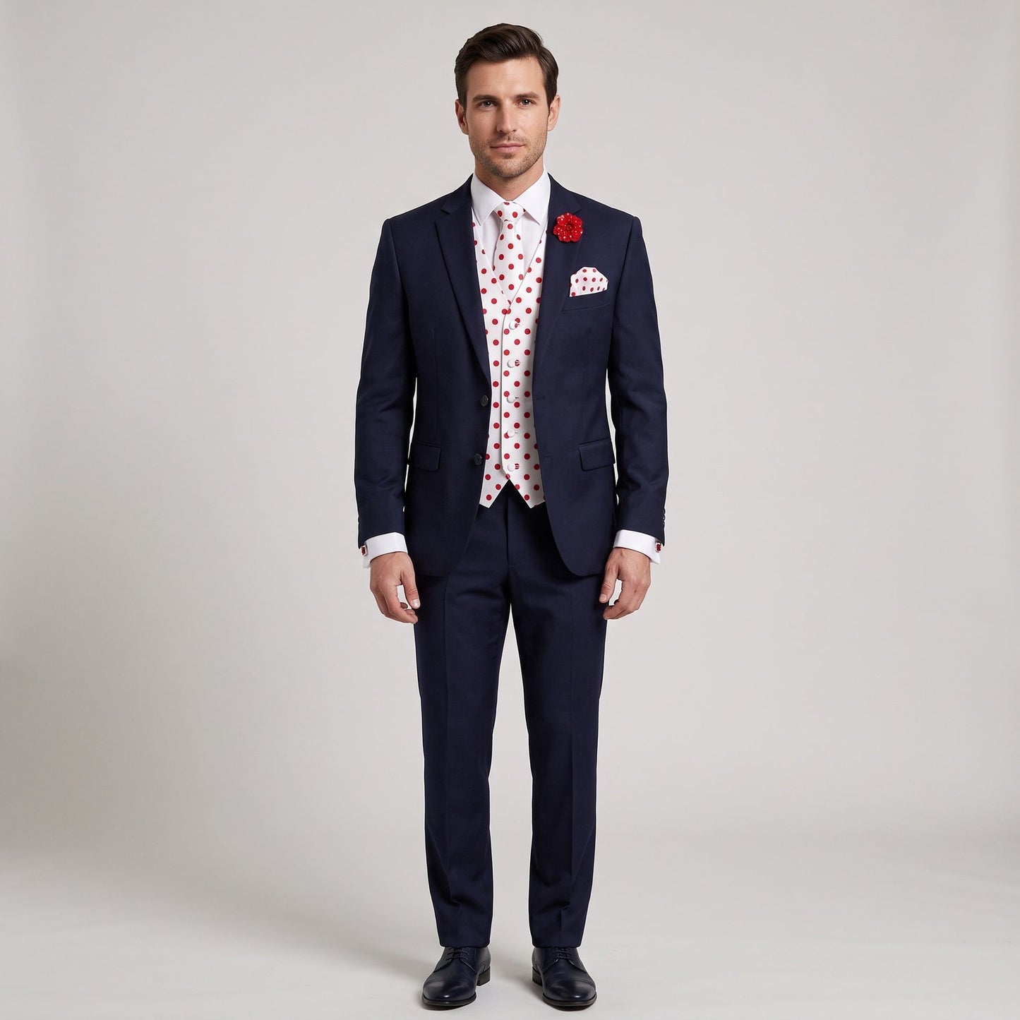 Polka Dot Gentleman Bundle (Navy Suit)