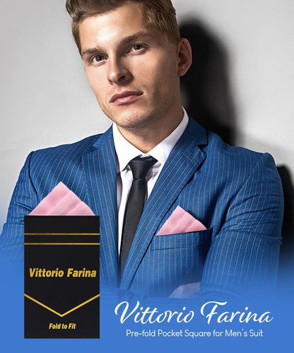 Solid Triangles Pre-Folded Pocket Square by Vittorio Farina