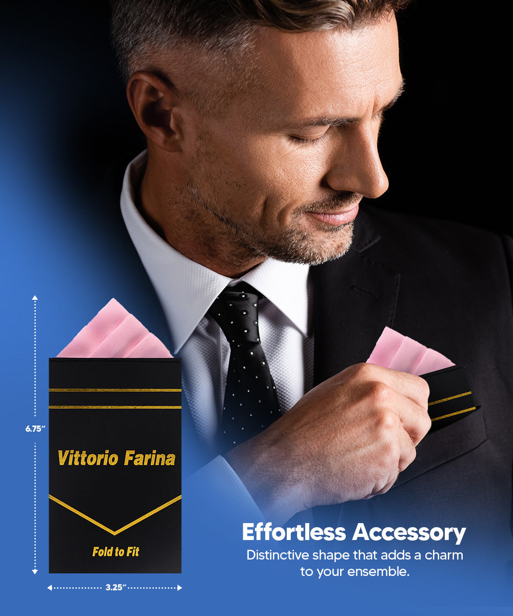 Solid Triangles Pre-Folded Pocket Square by Vittorio Farina