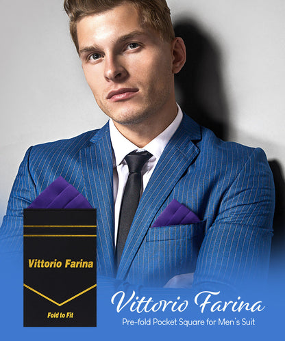 Solid Triangles Pre-Folded Pocket Square by Vittorio Farina