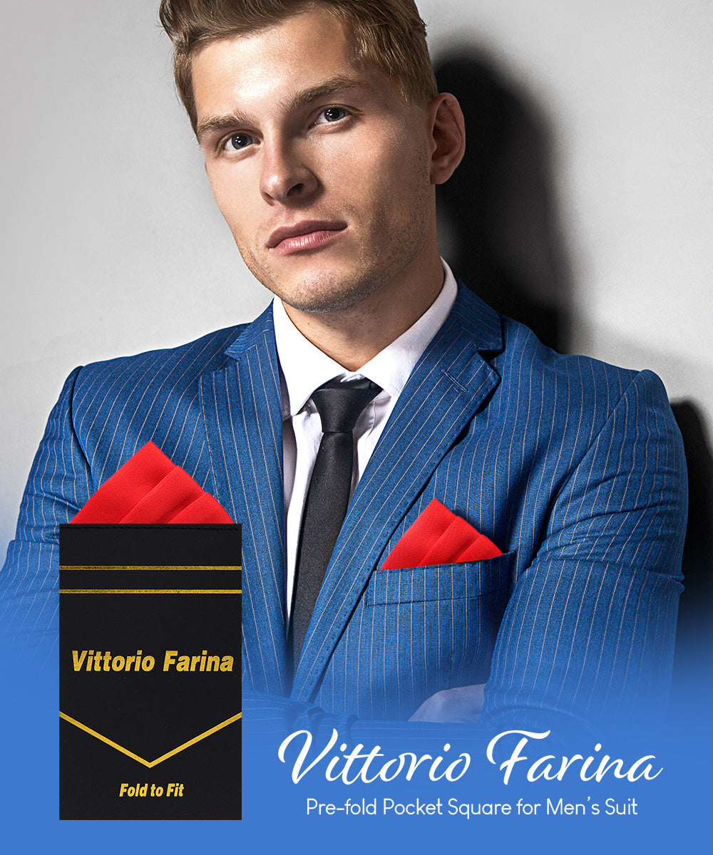 Solid Triangles Pre-Folded Pocket Square by Vittorio Farina