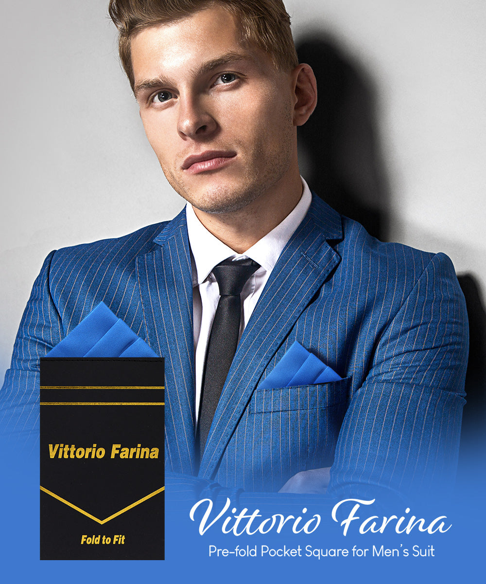 Solid Triangles Pre-Folded Pocket Square by Vittorio Farina