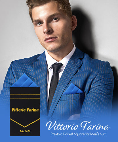 Solid Triangles Pre-Folded Pocket Square by Vittorio Farina