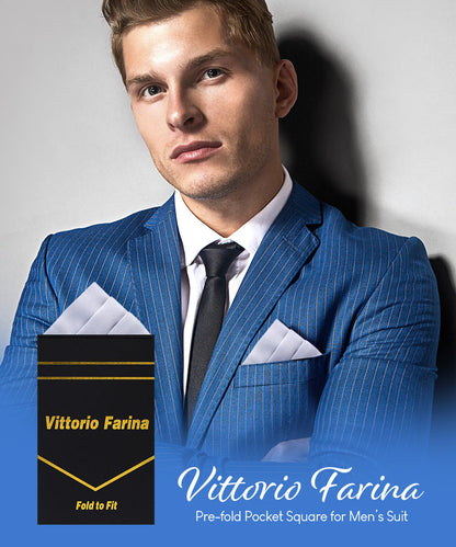 Solid Triangles Pre-Folded Pocket Square by Vittorio Farina