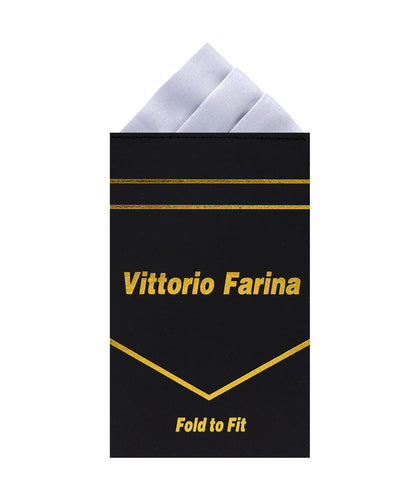 Solid Triangles Pre-Folded Pocket Square by Vittorio Farina