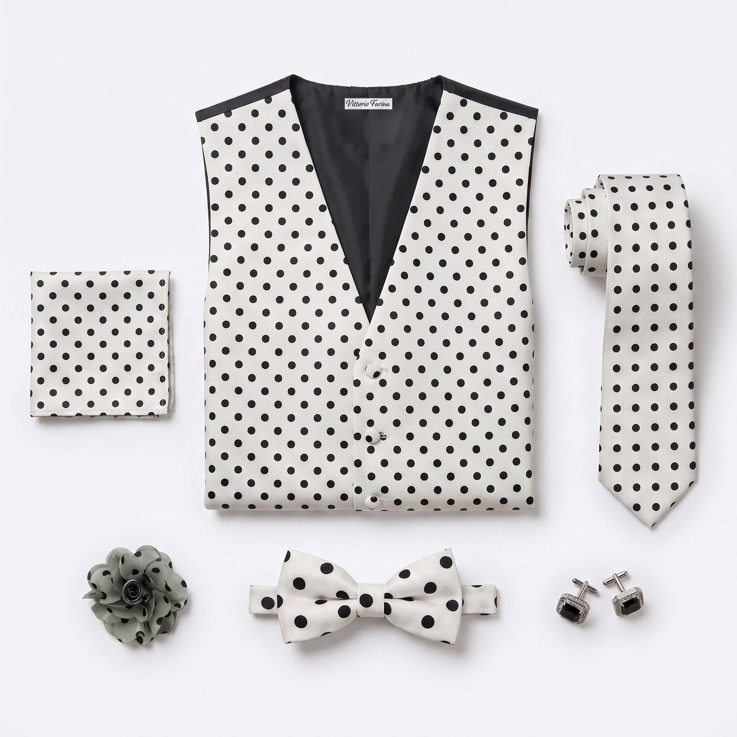 Polka Dot Gentleman Bundle (White and Black Polka Dot)