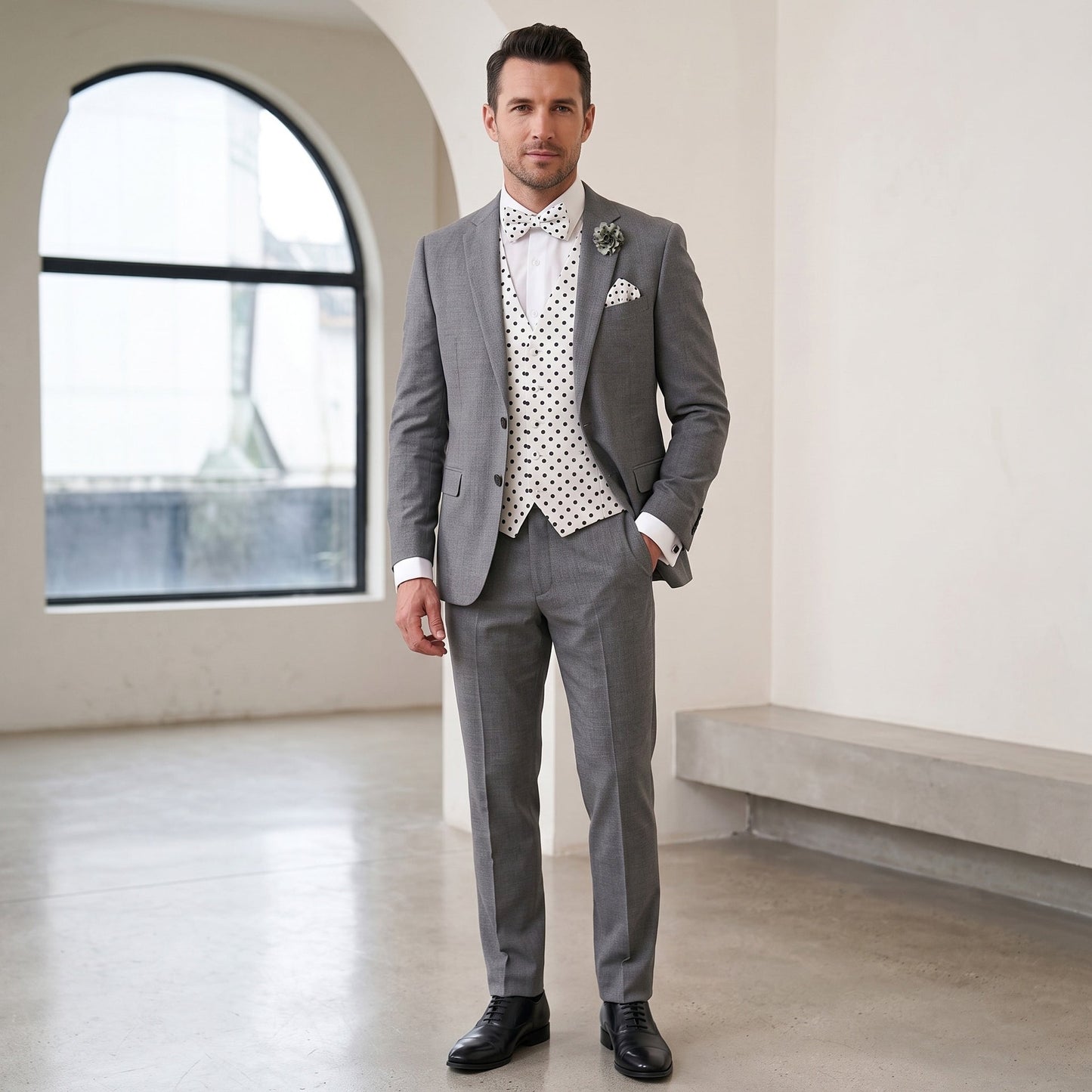 Polka Dot Gentleman Bundle (White and Black Polka Dot)
