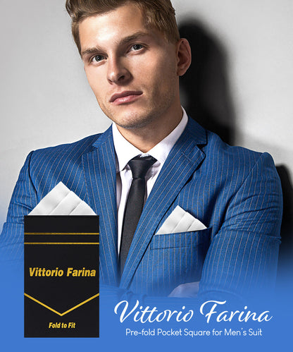 Solid Triangles Pre-Folded Pocket Square by Vittorio Farina
