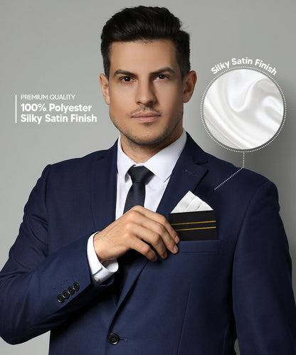 Solid Triangles Pre-Folded Pocket Square by Vittorio Farina