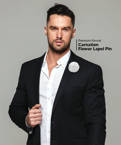 Carnation Flower Lapel Pin by Vittorio Vico