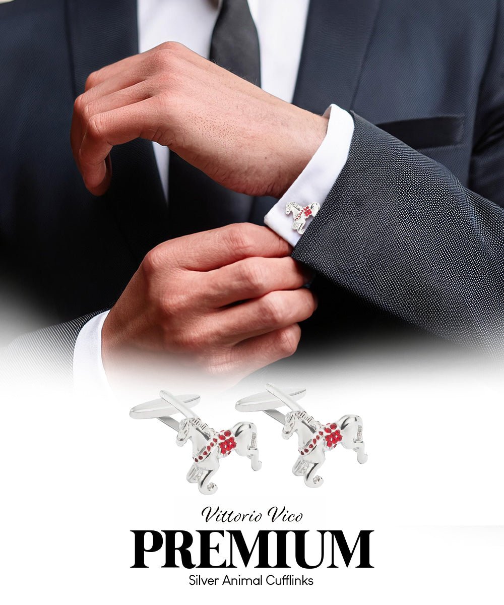 Animal Themed Cufflinks in a Box by Vittorio Vico (CL36XX) (CL - 3601) for Independent Retail Stores by Dubal Brothers