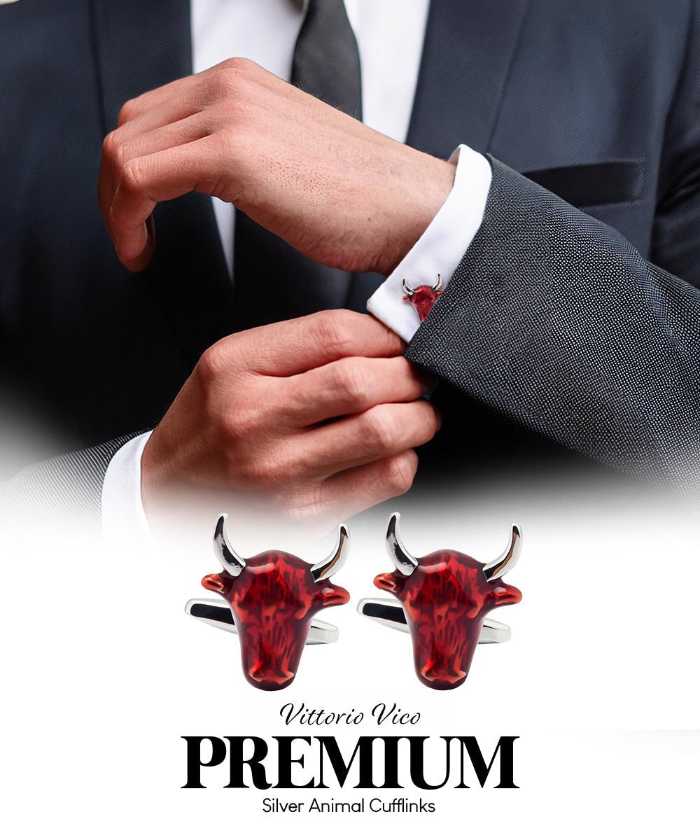 Animal Themed Cufflinks in a Box by Vittorio Vico (CL36XX) (CL - 3602) for Independent Retail Stores by Dubal Brothers