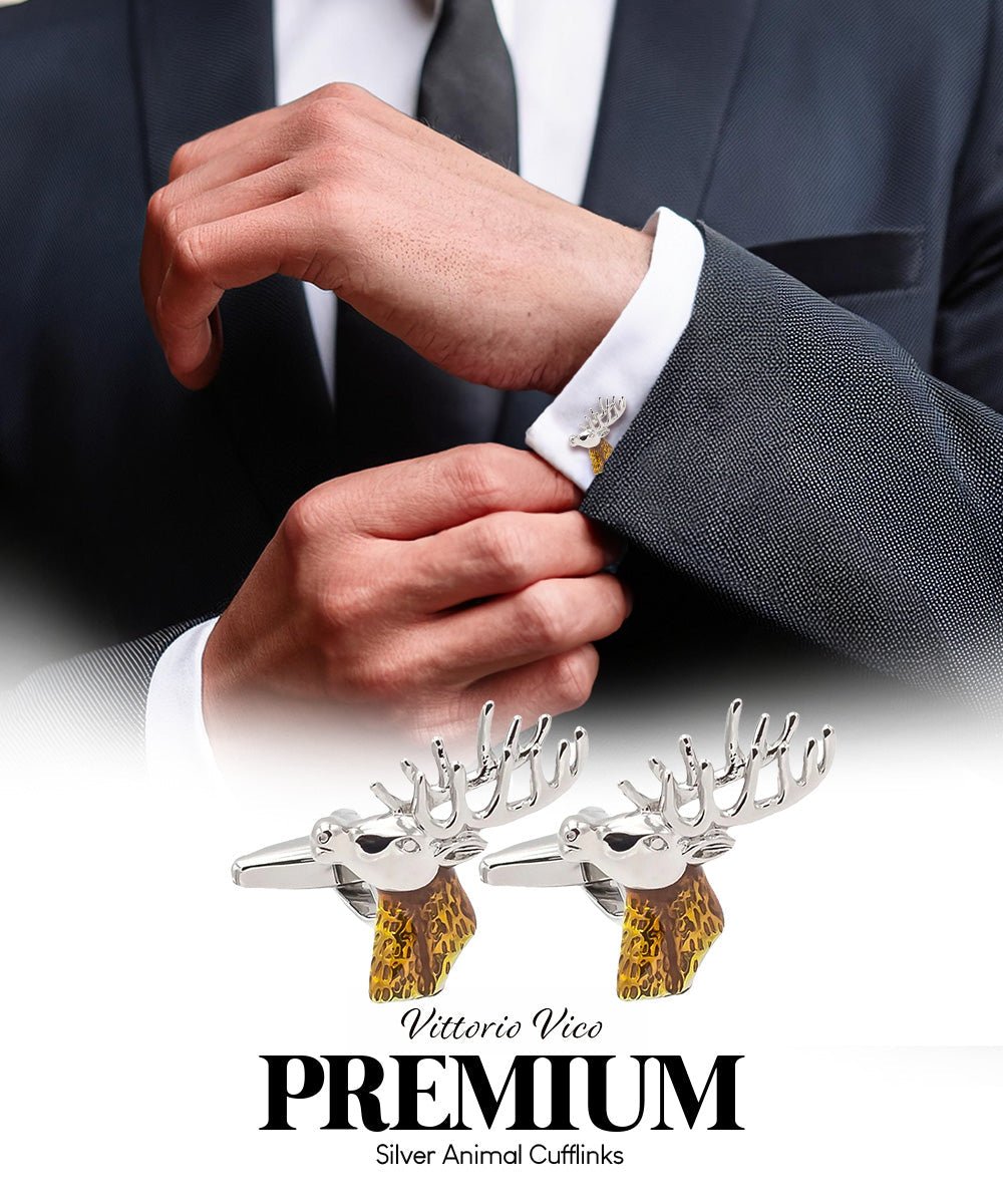 Animal Themed Cufflinks in a Box by Vittorio Vico (CL36XX) (CL - 3603) for Independent Retail Stores by Dubal Brothers