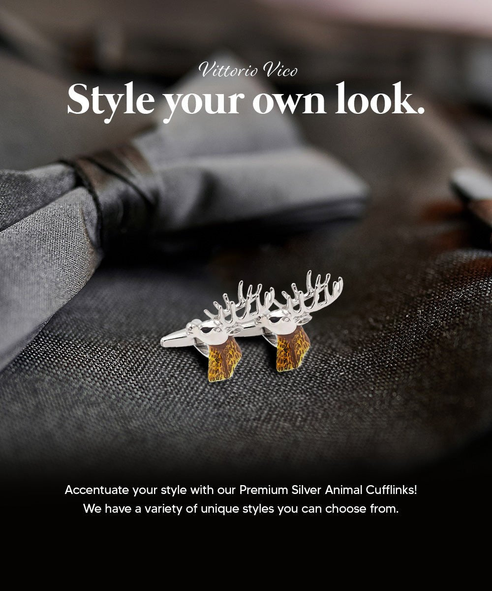 Animal Themed Cufflinks in a Box by Vittorio Vico (CL36XX) (CL - 3603) for Independent Retail Stores by Dubal Brothers