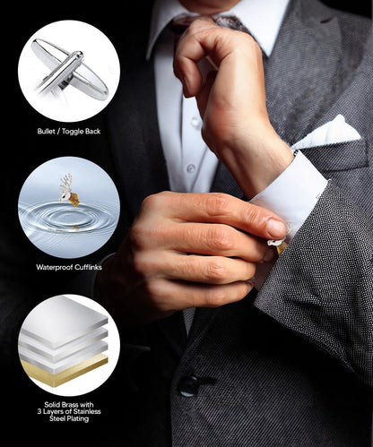 Animal Themed Cufflinks in a Box by Vittorio Vico (CL36XX) (CL - 3603) for Independent Retail Stores by Dubal Brothers