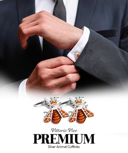 Animal Themed Cufflinks in a Box by Vittorio Vico (CL36XX) (CL - 3610) for Independent Retail Stores by Dubal Brothers