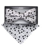 Vittorio Farina Floral Designer Bow Tie & Pocket Square - BH - D - 23035 - Classy Cufflinks