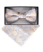 Vittorio Farina Floral Designer Bow Tie & Pocket Square - BH - D - 23049 - Classy Cufflinks