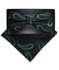 Vittorio Farina Men's Paisley Design Satin Bow Tie & Pocket Square in Gift Box - BH-D_23096A - Classy Cufflinks