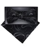 Vittorio Farina Men's Paisley Design Satin Bow Tie & Pocket Square in Gift Box - BH-D_23100A - Classy Cufflinks