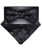 Vittorio Farina Men's Paisley Design Satin Bow Tie & Pocket Square in Gift Box - BH-D_23102 - Classy Cufflinks