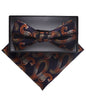 Vittorio Farina Men's Paisley Design Satin Bow Tie & Pocket Square in Gift Box - BH-D_23106 - Classy Cufflinks