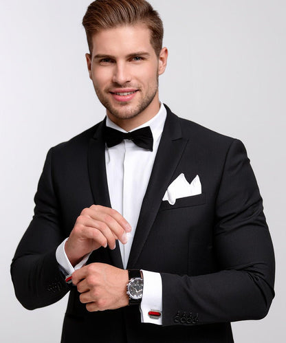 Bling Colorstone Cufflinks with Capsule Setting in a Box by Vittorio Vico (CL17XX) (cl - 1705) for Independent Retail Stores by Dubal Brothers