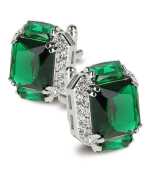 Emerald Green and Silver