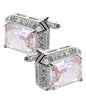 BLING Colorstone Cufflinks with Rectangular Crystal in a Box by Vittorio Vico (CL73XX) (CL - 7303) for Independent Retail Stores by Dubal Brothers